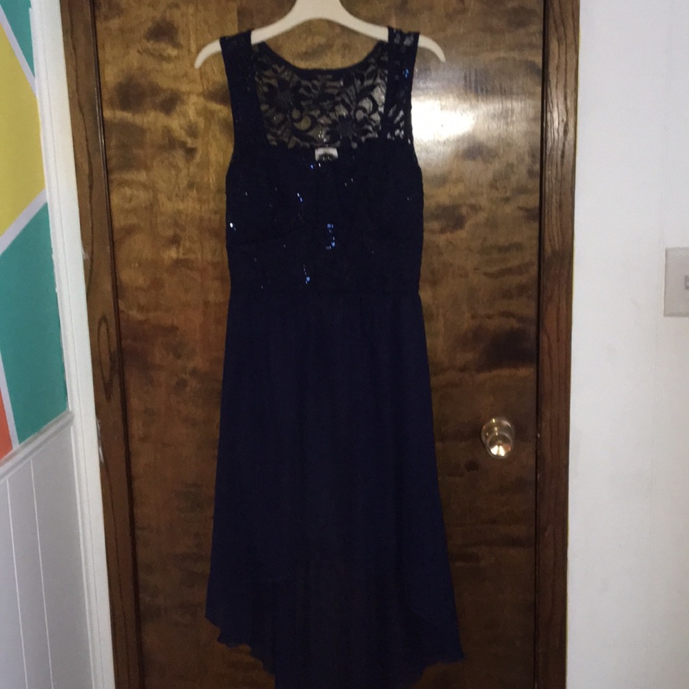 Navy and sequin dress